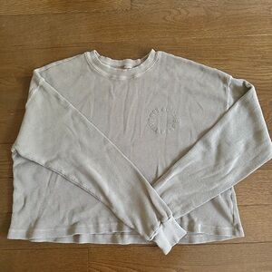 SET ACTIVE WAFFLE BROWN CREWNECK